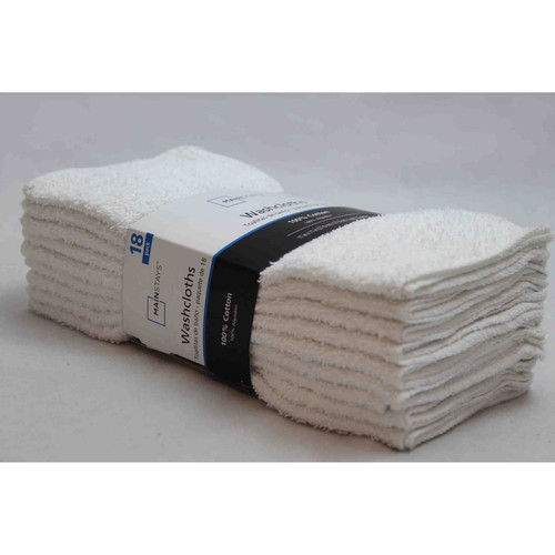 Mainstays pack washcloth - 18-pack,